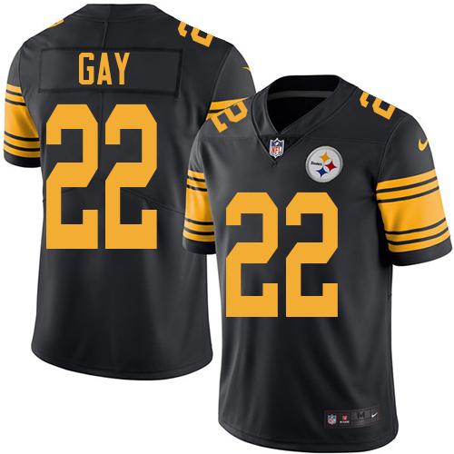 Nike Steelers #22 William Gay Black Men's Stitched NFL Limited Rush Jersey Nike Steelers #22 William Gay Black Men's Stitched NFL Limited Rush Jersey