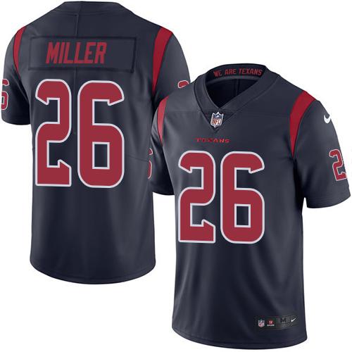 Nike Texans #26 Lamar Miller Navy Blue Youth Stitched NFL Limited Rush Jersey Nike Texans #26 Lamar Miller Navy Blue Youth Stitched NFL Limited Rush Jersey