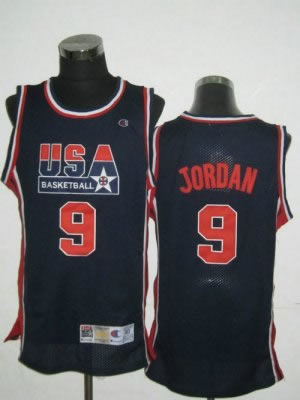 2010 USA ChampionshipMichael 9 Jordan NEW Retro 1992 DK Blue Team Jersey