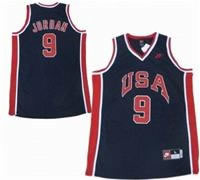 USA Olympic Jersey 9 Michael Jordan Dream Team Navy Blue