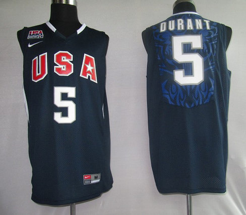 NBA Jersey USA 5# Durant Blue