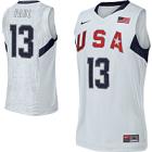 2008 USA Basketball #13 Chris Paul Swingman White Jersey