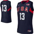 2008 USA Basketball #13 Chris Paul Swingman Blue Jersey