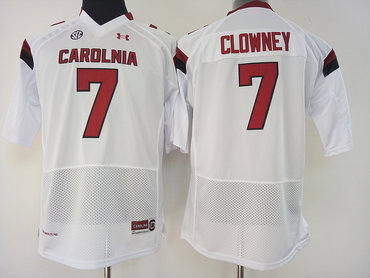 South Carolina Gamecocks 7 Jadeveon Clowney White College Football Jersey