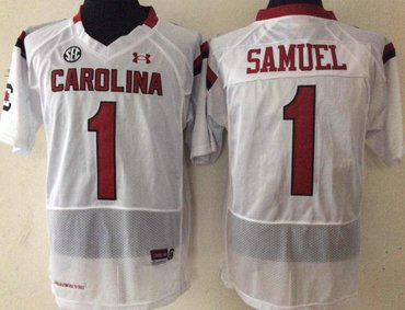 South Carolina Gamecocks 1 Gamecock Samuel White College Football Jersey