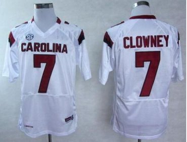 South Carolina Gamecocks 7 Jadeveon Clowney White College Football NCAA Jerseys