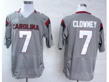 South Carolina Gamecocks 7 Jadeveon Clowney Grey College Football NCAA Jerseys