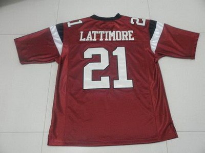 fighting gamecocks #21 marcus lattimore red embroidered ncaa jersey