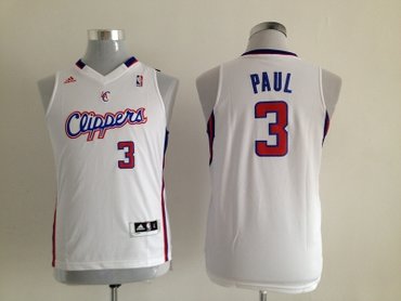 Youth nba los angeles clippers #3 paul white(revolution 30 swingman)