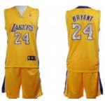 Los Angeles Lakers #24 Bryant Yellow Suit