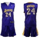 Los Angeles Lakers #24 Bryant Purple Suit