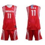 Houston Rockets #11 Yao Red Suit