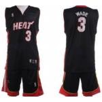 Miami Heat #3 Wade Black Suit