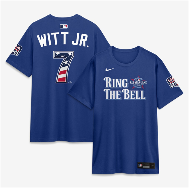 Men's American League #7 Bobby Witt Jr. Red 2026 All-Star Game Name & Number T-Shirt