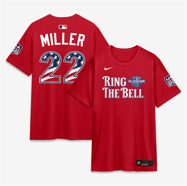 Men's National League #22 Mason Miller Red 2026 All-Star Game Name & Number T-Shirt