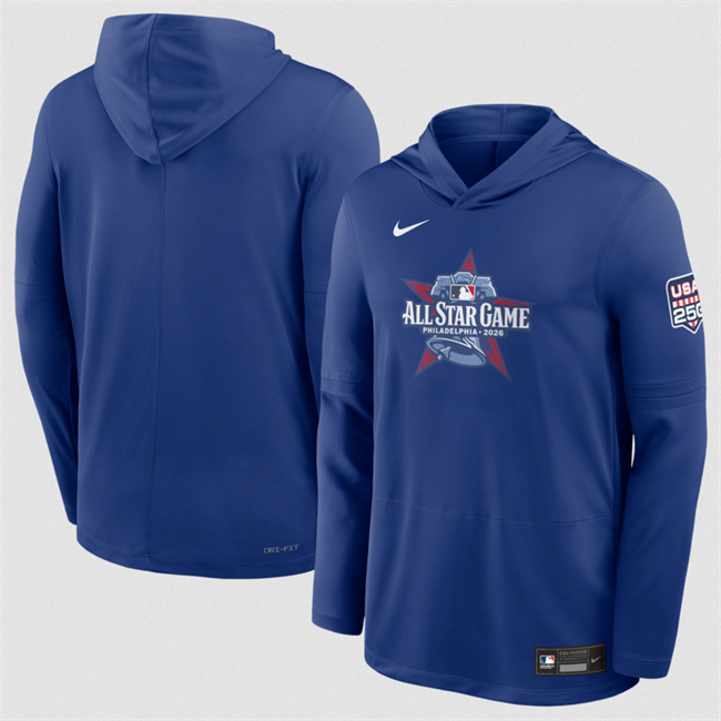 Men's 2026 All-Star Game Royal Collection Dri-FIT Long Sleeve Hooded T-Shirt