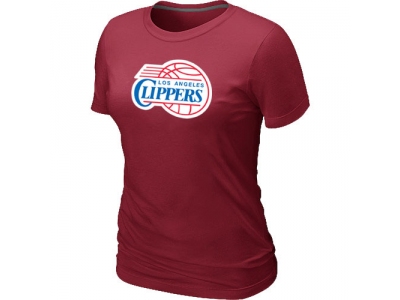 Women Los Angeles Clippers Big & Tall Primary Logo Red T-Shirt