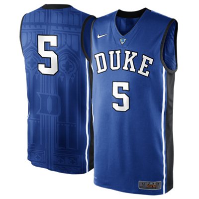 NEW Duke Blue Devils #5 Authentic Elite Basketball Jersey - Duke Blue