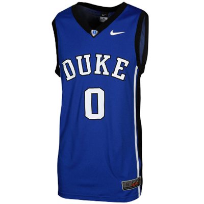 NEW Duke Blue Devils #0 Elite Replica Basketball Jersey - Duke Blue