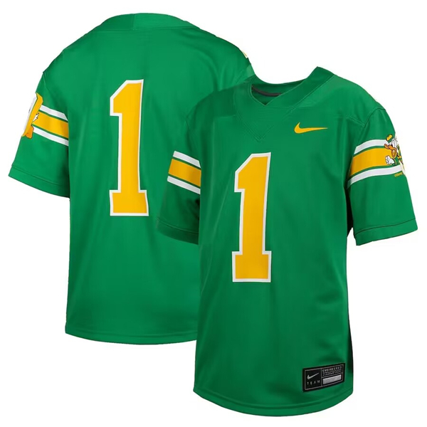 Men's Oregon Ducks #1 Green Stitched Jersey