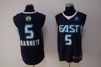 2009 ALL STAR EAST 5 GARNETT blue SWINGMAN jerseys