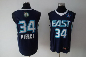 2009 ALL STAR EAST 34 PIERCE blue SWINGMAN jerseys