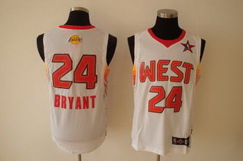 2009 ALL STAR WEST BRYANT white SWINGMAN jerseys