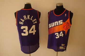 Phoenix Suns 34 BARKLEY purple SWINGMAN jerseys