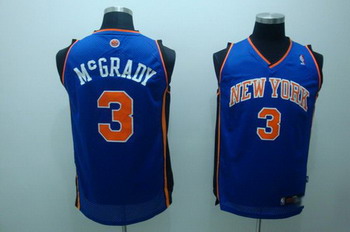 NEW YORK KNICKS 3 McGRADY blue SWINGMAN jerseys