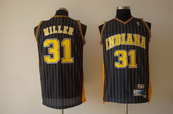 Indiana Pacers 31 MILLER black SWINGMAN jerseys