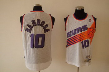 Phoenix Suns 10 barbosa white SWINGMAN jerseys