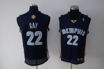 Memphis Grizzlies 22 GAY blue SWINGMAN jerseys