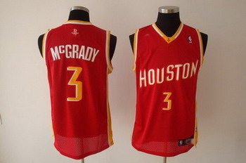 Houston Rockets 3 McGRADY red SWINGMAN jerseys