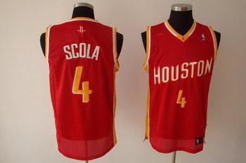 Houston Rockets 4 SCOLA red SWINGMAN jerseys