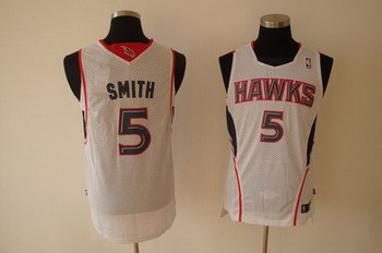 Atlanta Hawks 5 SMITH white SWINGMAN Jersey