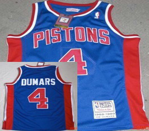 Philadelphia Sixers #4 Dumars Blue Throwback Swingman Jersey