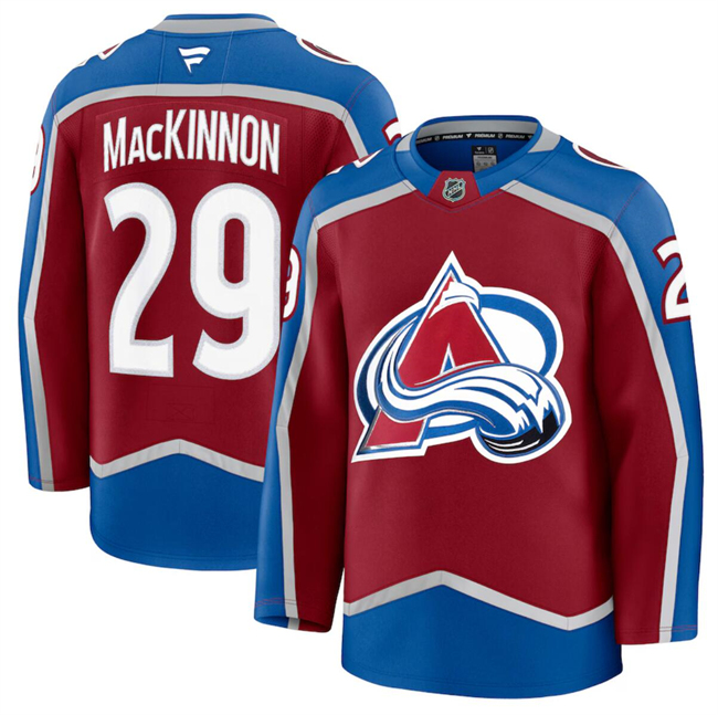 Men's Colorado Avalanche Active Player Custom Burgundy 2024-25 Home Stitched Jersey