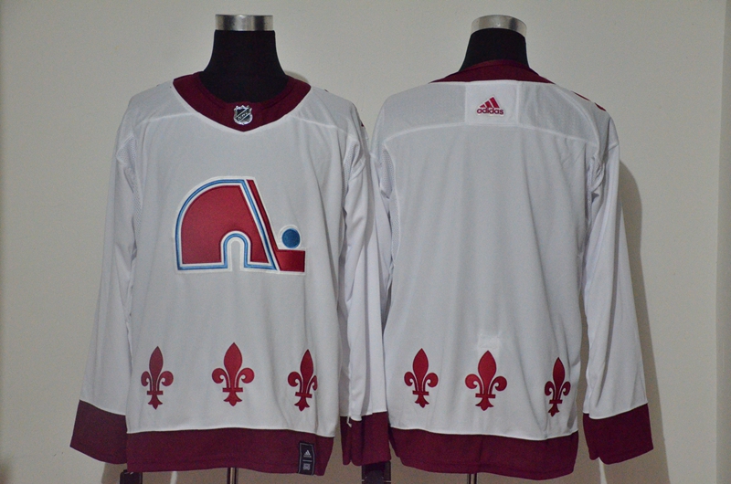 Avalanche Blank White 2020-21 Reverse Retro Adidas Jersey