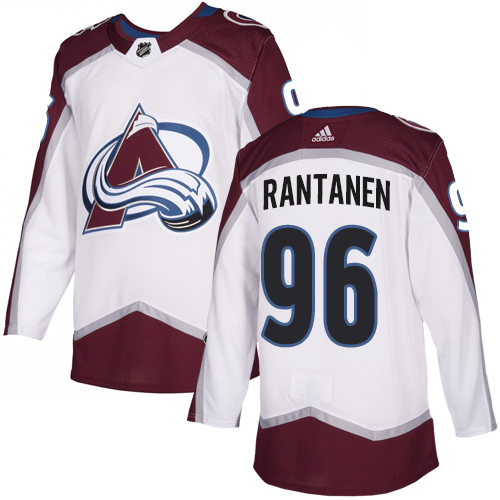 Avalanche #96 Mikko Rantanen White Road Authentic Stitched Hockey Jersey