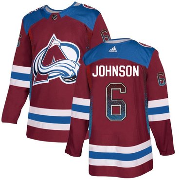 Avalanche 6 Erik Johnson Red Drift Fashion Adidas Jersey