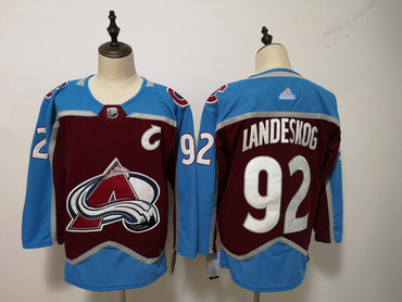 Avalanche 92 Gabriel Landeskog Burgundy Adidas Jersey