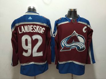 Avalanche 92 Gabriel Landeskog Red Adidas Jersey