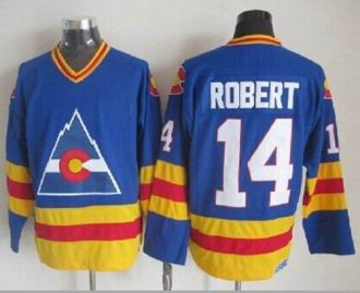 Colorado Avalanche #14 Rene Robert Blue CCM Throwback Stitched NHL Jersey