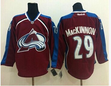 Colorado Avalanche #29 Nathan MacKinnon Red Home Stitched NHL Jersey