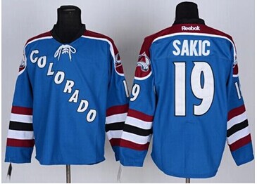 Colorado Avalanche #19 Joe Sakic Stitched Blue Third NHL Jersey