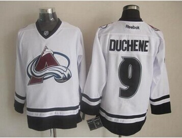 Colorado Avalanche #9 Matt Duchene White Fashion Stitched NHL Jersey