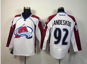 Colorado Avalanche #92 Gabriel Landeskog White NHL Jersey