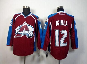 Colorado Avalanche #12 Jarome Iginla Red Home NHL Jersey