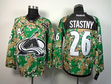 Colorado Avalanche #26 Paul Stastny Camo Veterans Day Practice NHL Jersey