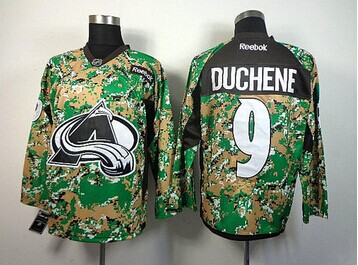 Colorado Avalanche #9 Matt Duchene Camo Veterans Day Practice NHL Jersey